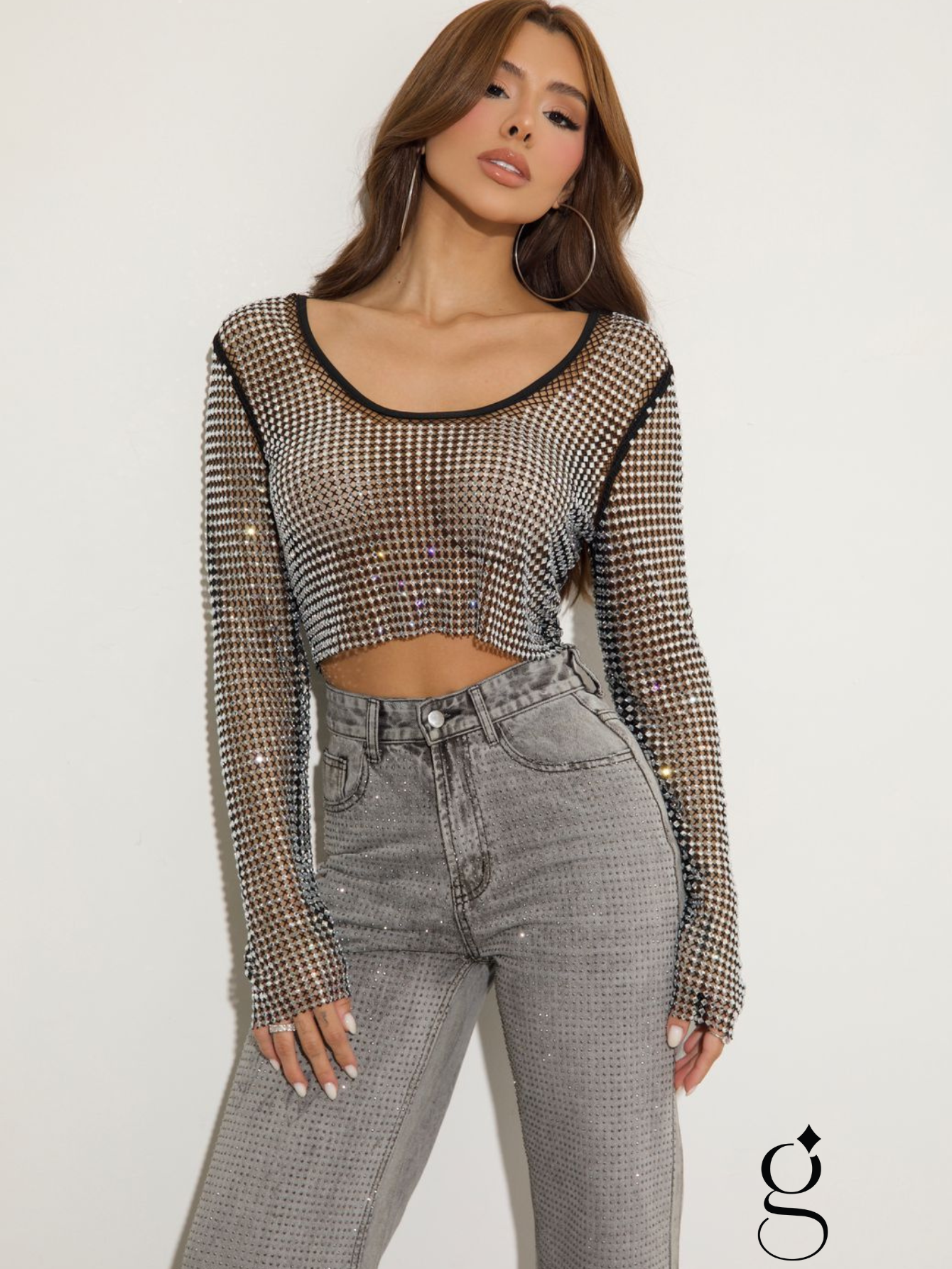 Calça Jeans Stella Total Strass