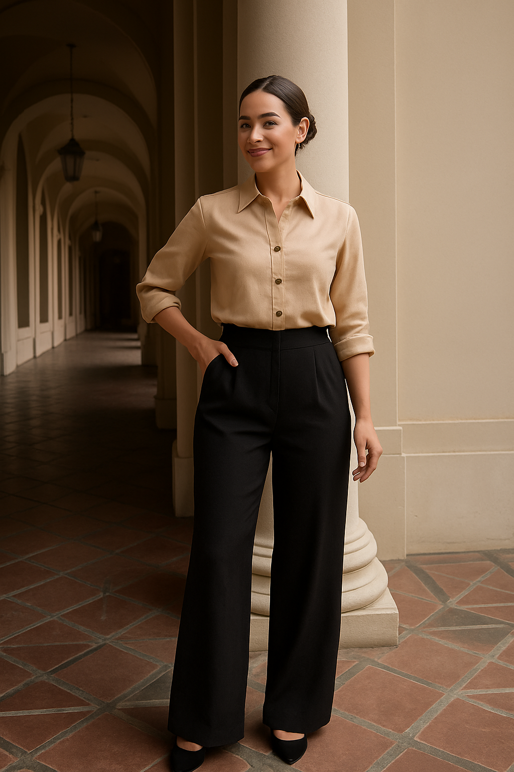 Calça Pantalona Alfaiataria