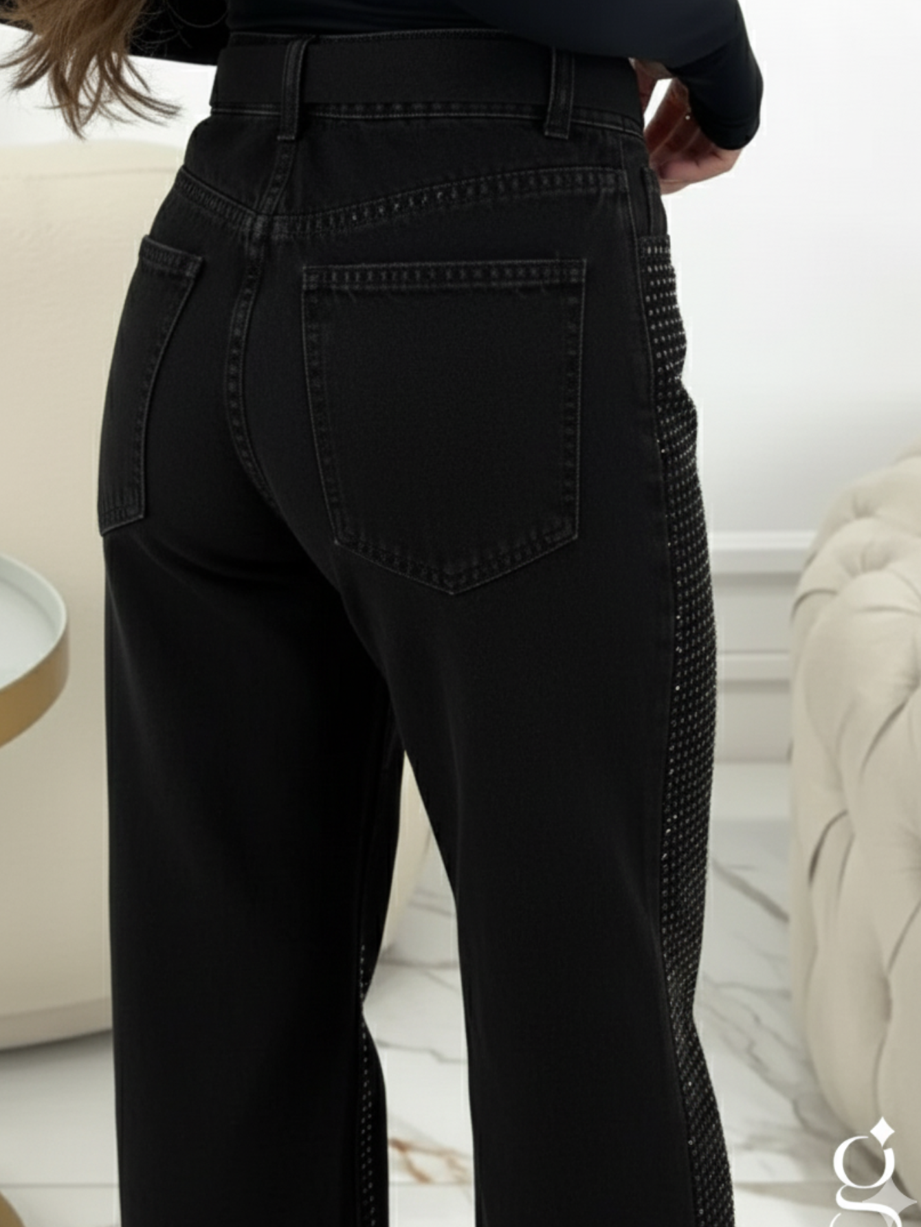 Calça Jeans Stella Total Strass