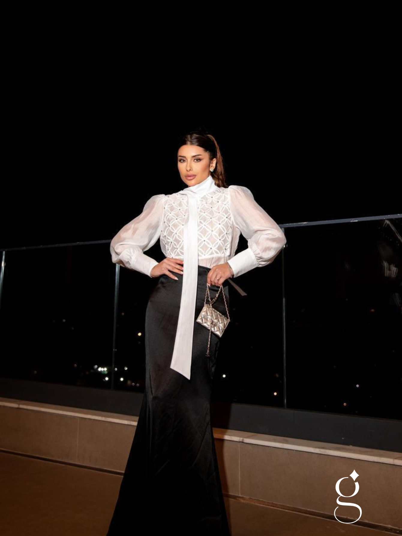 Camisa Organza Laço