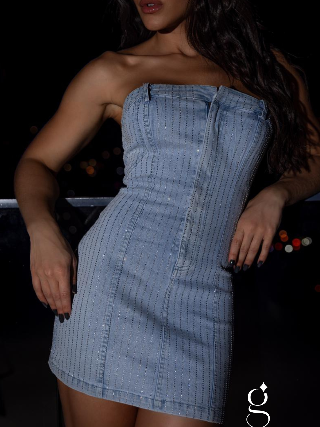 Vestido Jeans Tomara que Caia