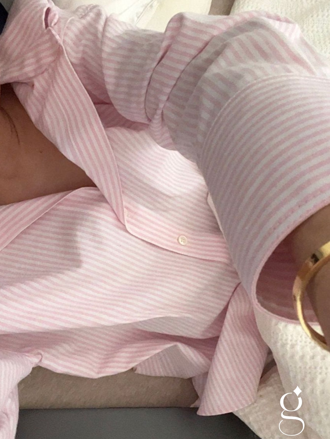 Camisa Listrada Ouver Feminina Viscolinho