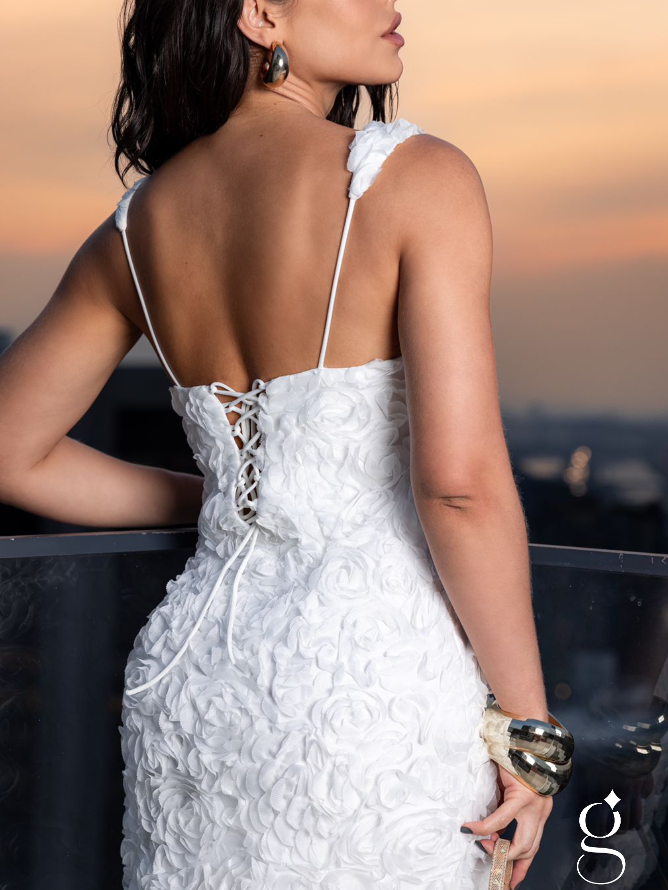 Vestido Rosas 3D Antonella