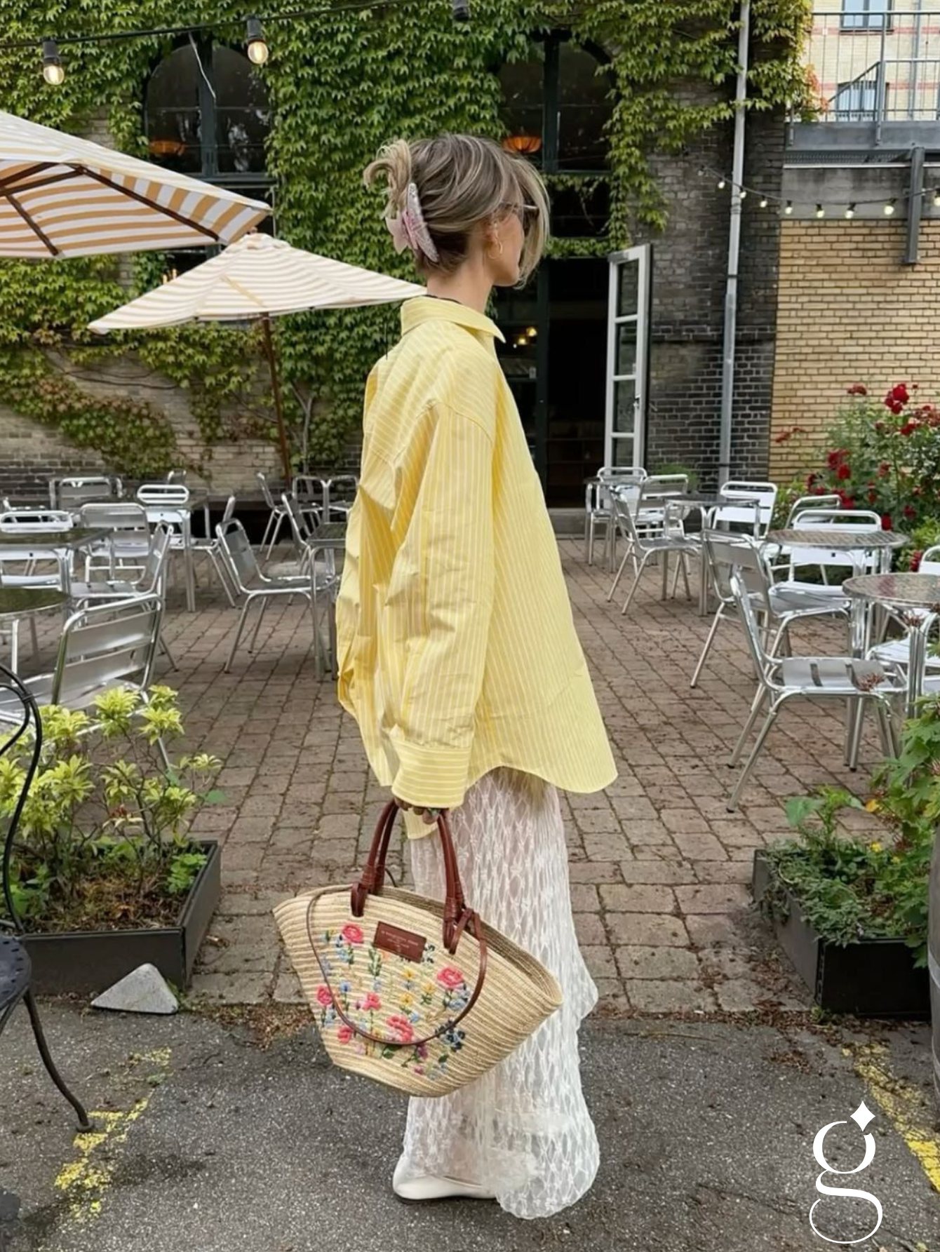 Camisa Listrada Ouver Feminina Viscolinho