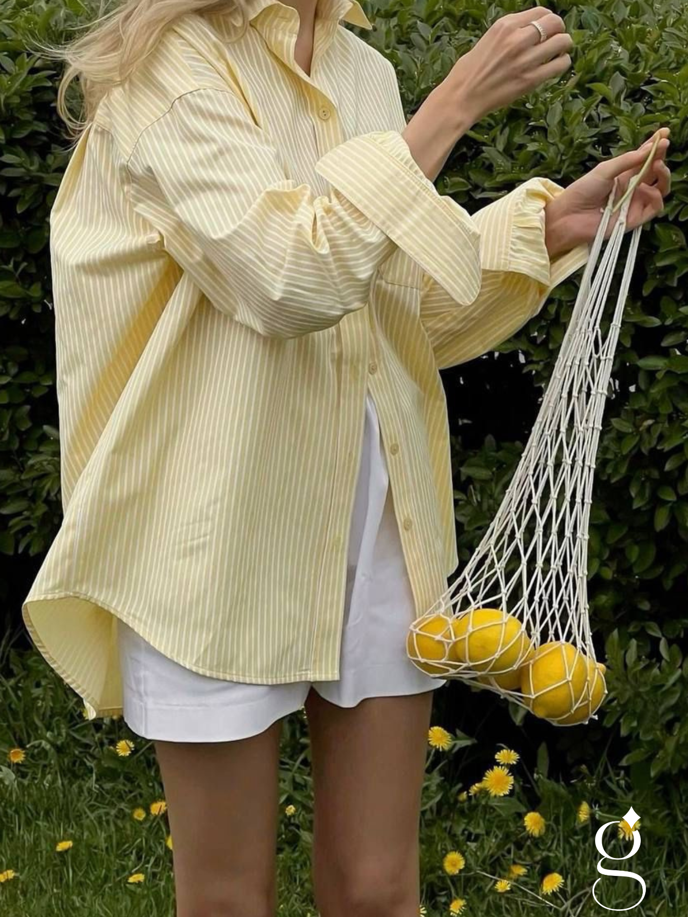 Camisa Listrada Ouver Feminina Viscolinho